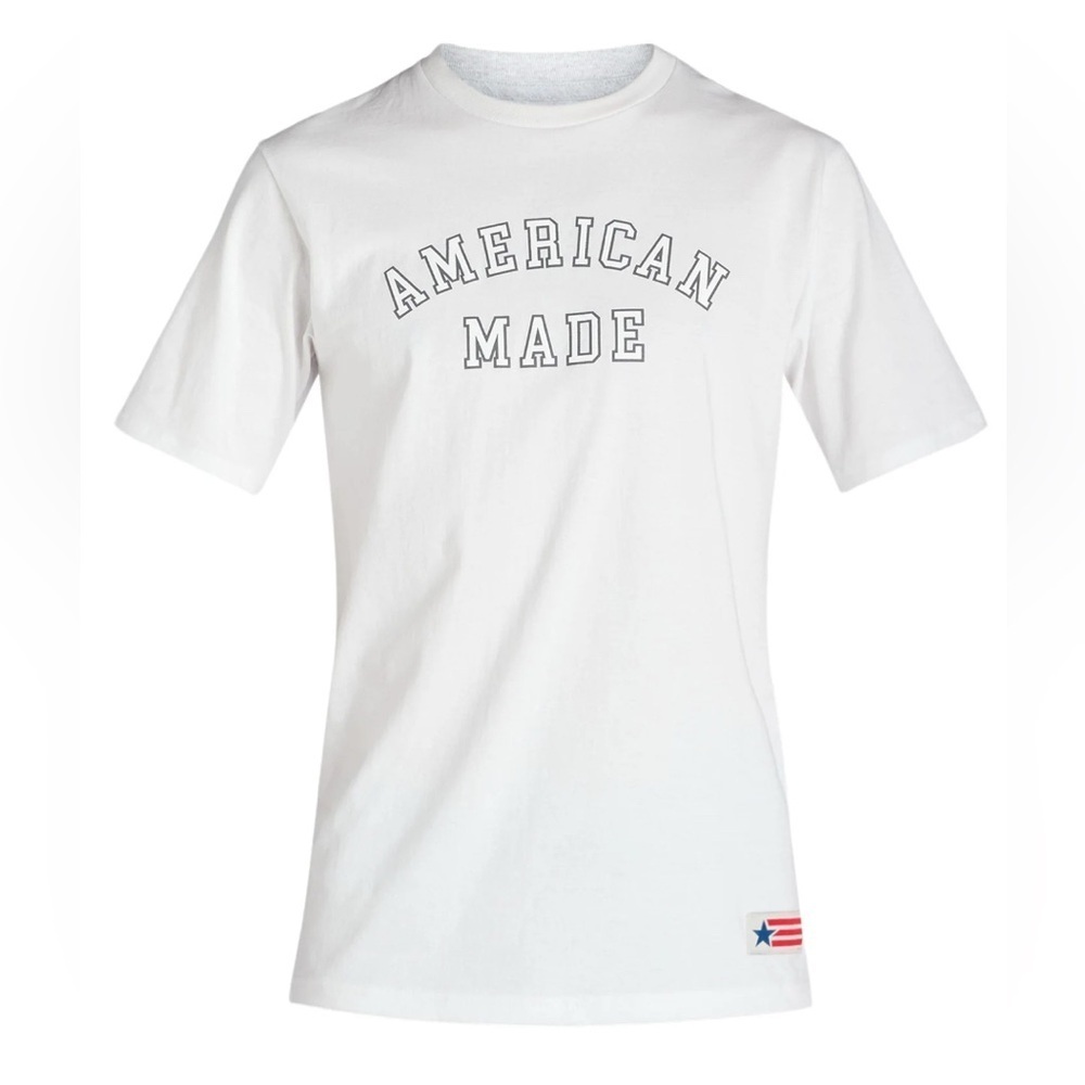 American Giant American Made Unisex Tee Large White NWT USA 100% Cotton Made USA